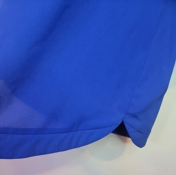 41 Hawthorn Cobalt Blue Quilted Puff Peasant Blouse Size Medium - Picture 6 of 8